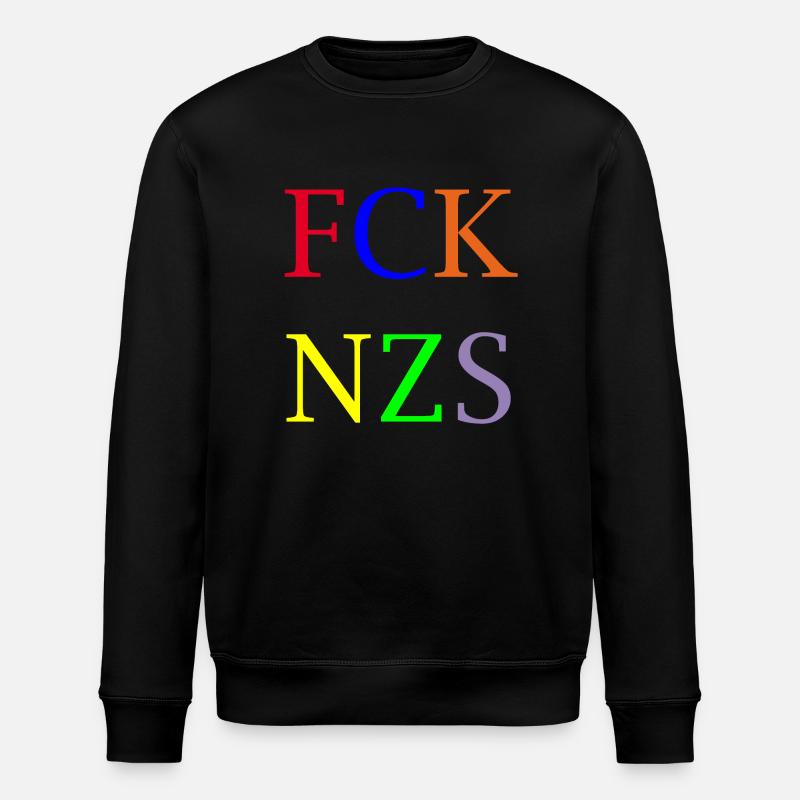 FCK NZS - Stanley/Stella Unisex Bio-Sweatshirt ROLLER - Schwarz