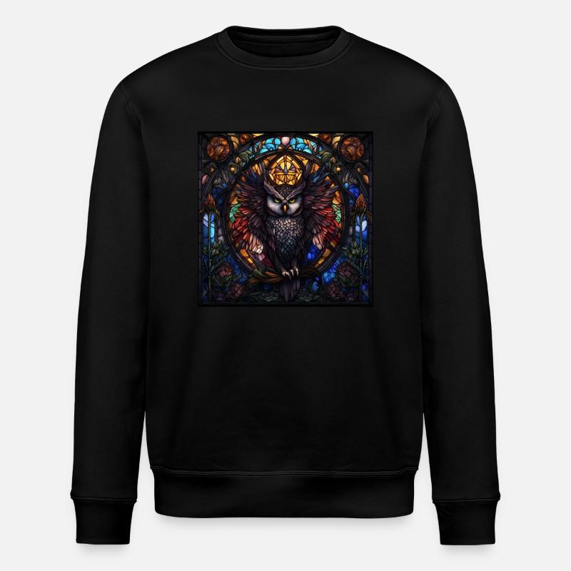 Eulen Eulenkunst - Stanley/Stella Unisex Bio-Sweatshirt ROLLER - Schwarz