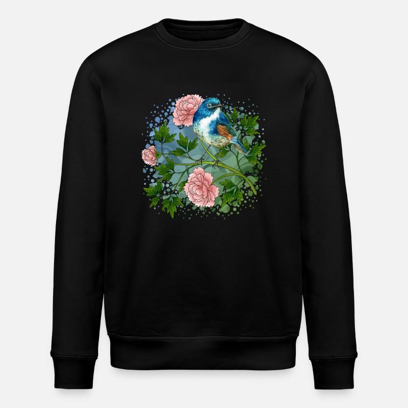 Bunter Vogel - Stanley/Stella Unisex Bio-Sweatshirt ROLLER - Schwarz