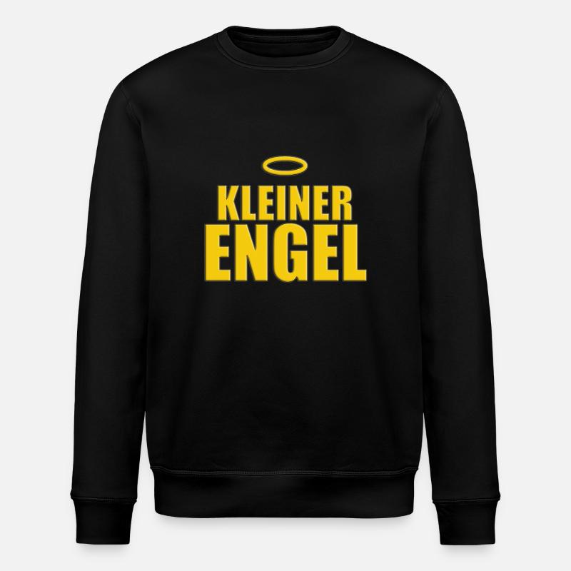 KLEINER ENGEL - HEILIGENSCHEIN - Stanley/Stella Unisex Bio-Sweatshirt ROLLER - Schwarz