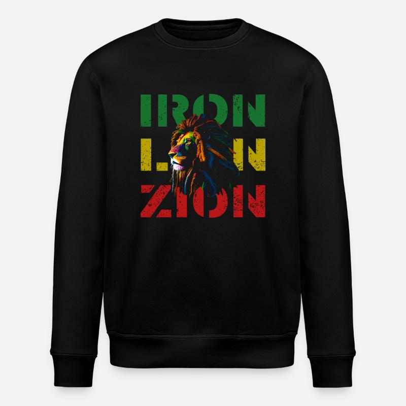 iron lion zion - Stanley/Stella Unisex Bio-Sweatshirt ROLLER - Schwarz