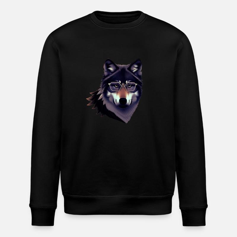 Wolf - Stanley/Stella Unisex Bio-Sweatshirt ROLLER - Schwarz