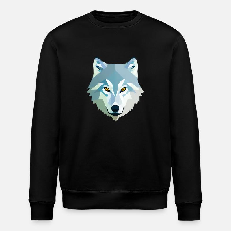 Wolf - Stanley/Stella ROLLER Unisex Organic Sweatshirt - black