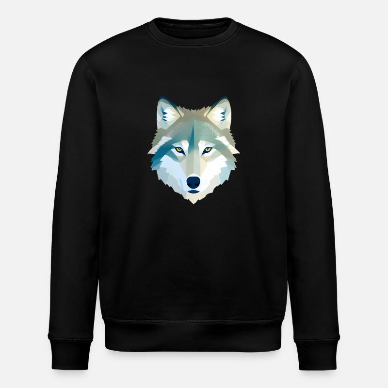 Wolf - Stanley/Stella Unisex Bio-Sweatshirt ROLLER - Schwarz