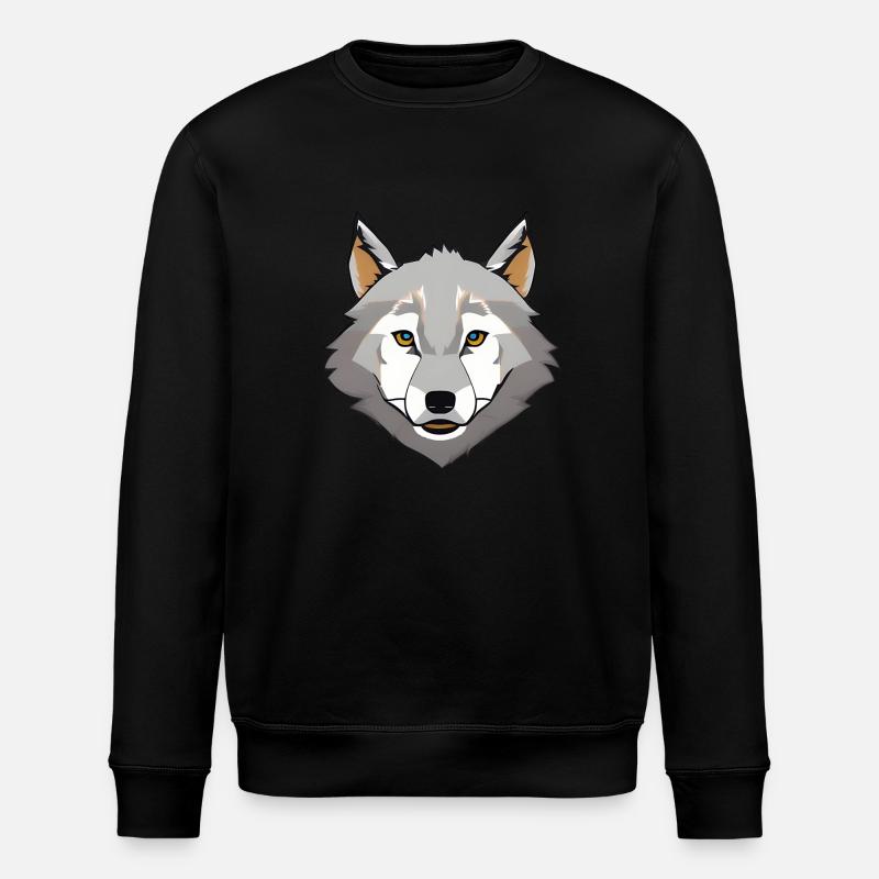 loup - Sweat bio ROLLER Stanley/Stella Unisexe - noir