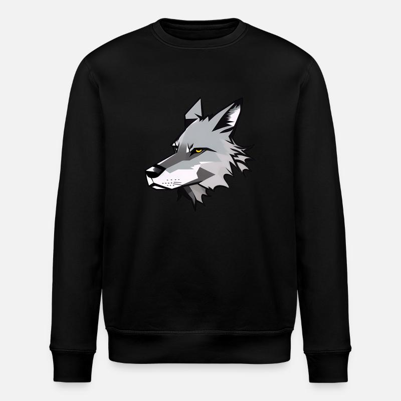 loup - Sweat bio ROLLER Stanley/Stella Unisexe - noir