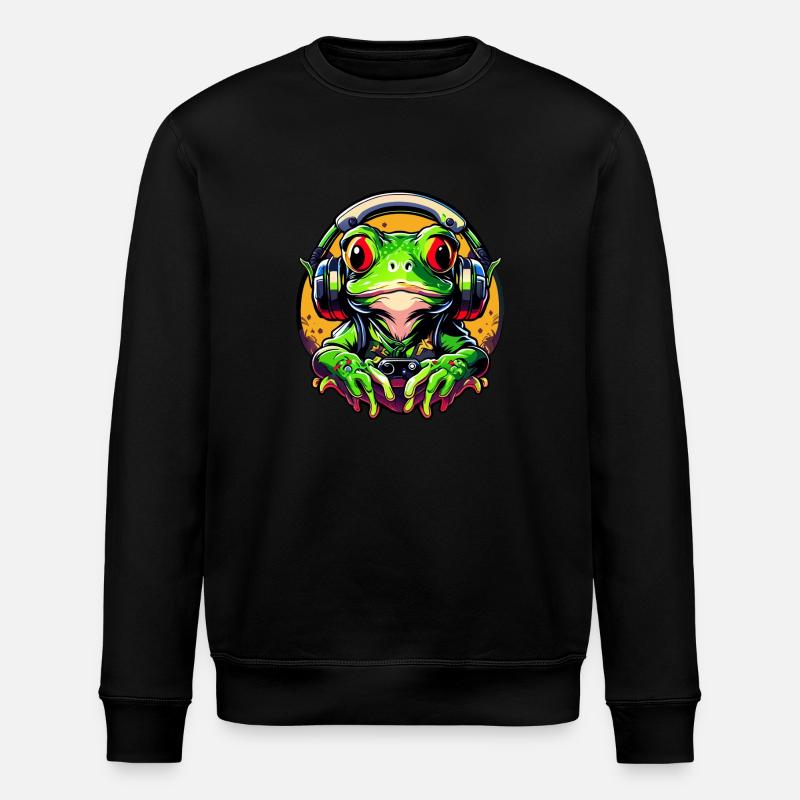 Grenouille de jeu - Sweat bio ROLLER Stanley/Stella Unisexe - noir