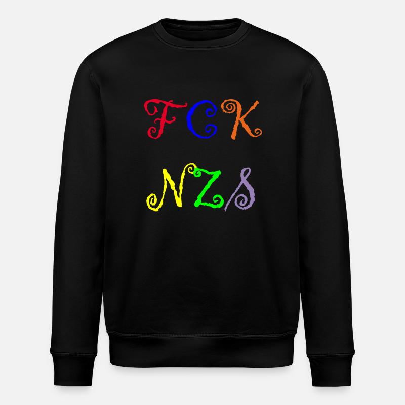 FCK NZS - Stanley/Stella Unisex Bio-Sweatshirt ROLLER - Schwarz