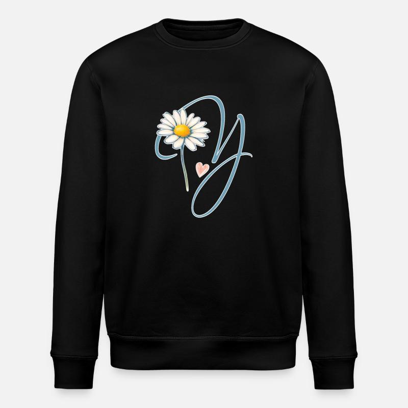 Lettre Y Daisy Heart - Sweat bio ROLLER Stanley/Stella Unisexe - noir