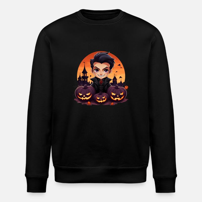 Anime Dracula Halloween - Stanley/Stella Unisex Bio-Sweatshirt ROLLER - Schwarz