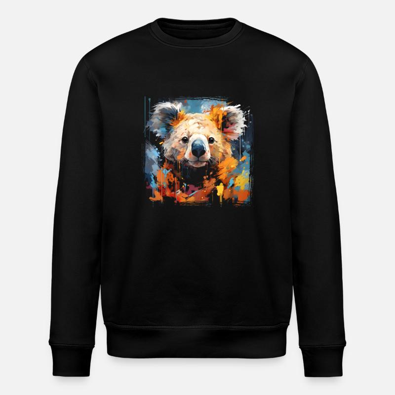 Graffiti Koala - Stanley/Stella ROLLER Unisex Organic Sweatshirt - black