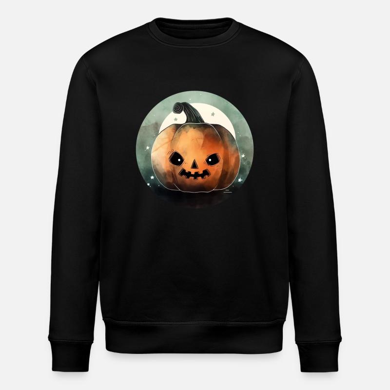 Citrouille d’Halloween - Sweat bio ROLLER Stanley/Stella Unisexe - noir