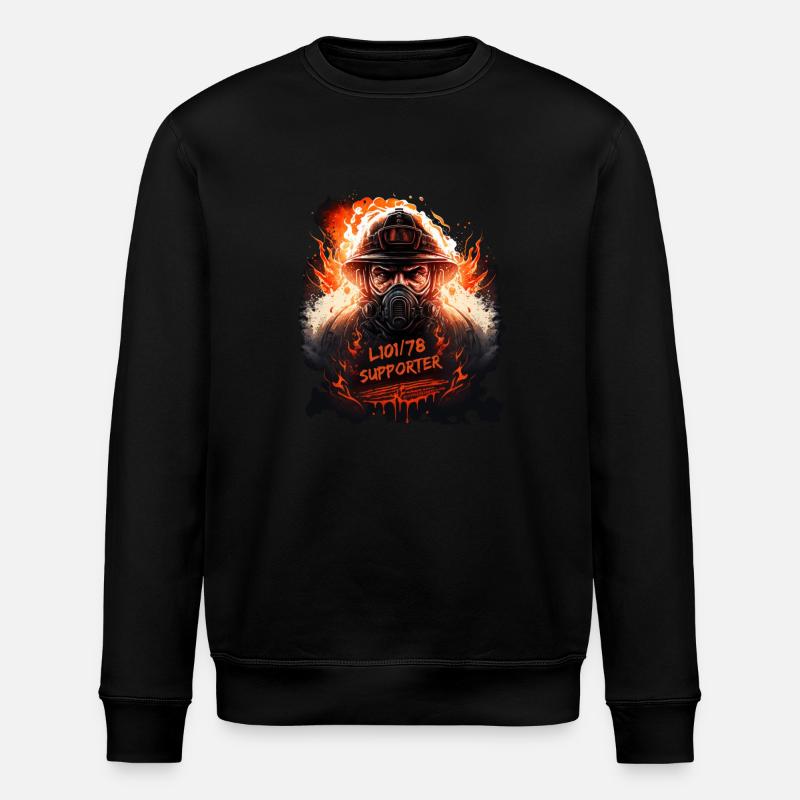 Feuerwehr Support - Stanley/Stella Unisex Bio-Sweatshirt ROLLER - Schwarz