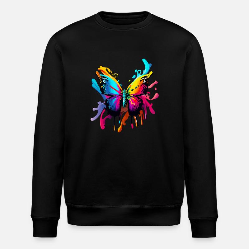 papillon - Sweat bio ROLLER Stanley/Stella Unisexe - noir