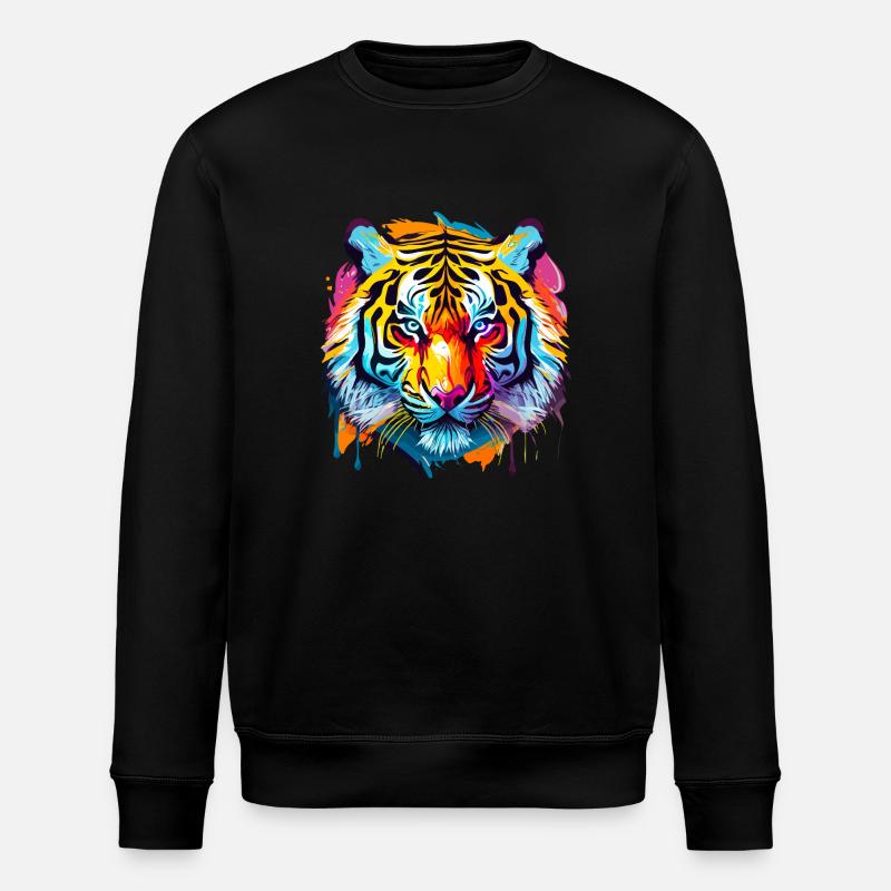 Tigre - Sweat bio ROLLER Stanley/Stella Unisexe - noir