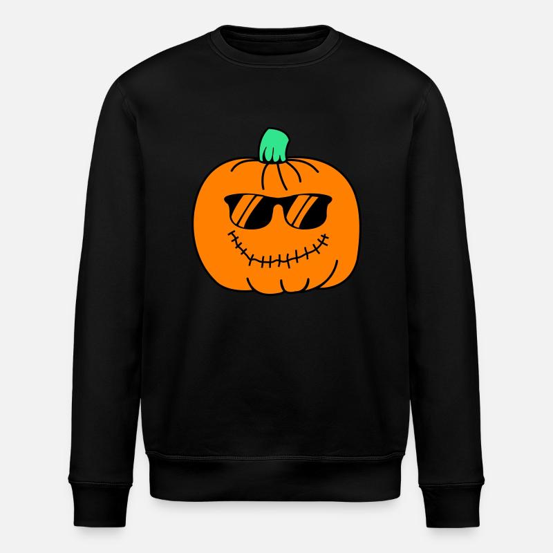 cool pumpkin - Stanley/Stella Unisex Bio-Sweatshirt ROLLER - Schwarz