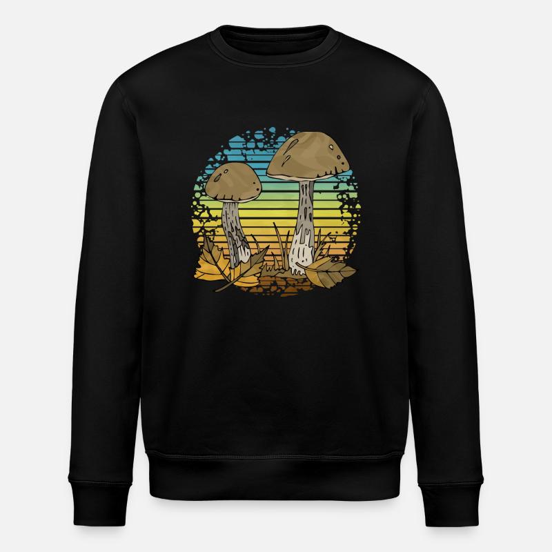 Pilze - Stanley/Stella Unisex Bio-Sweatshirt ROLLER - Schwarz