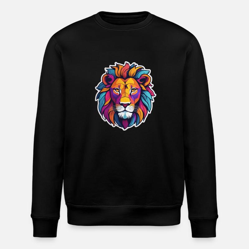 Löwe - Stanley/Stella Unisex Bio-Sweatshirt ROLLER - Schwarz