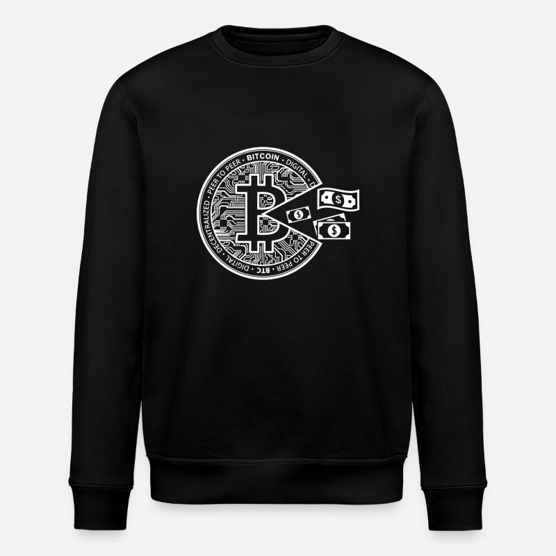 BTC Bitcoin - Stanley/Stella Unisex Bio-Sweatshirt ROLLER - Schwarz