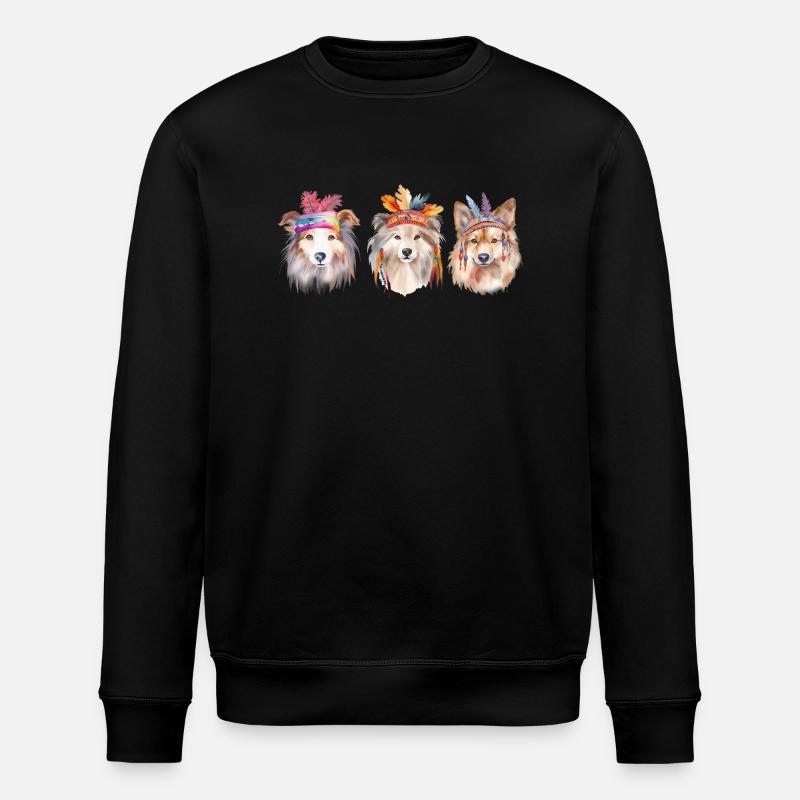 Trois chiens - Sweat bio ROLLER Stanley/Stella Unisexe - noir