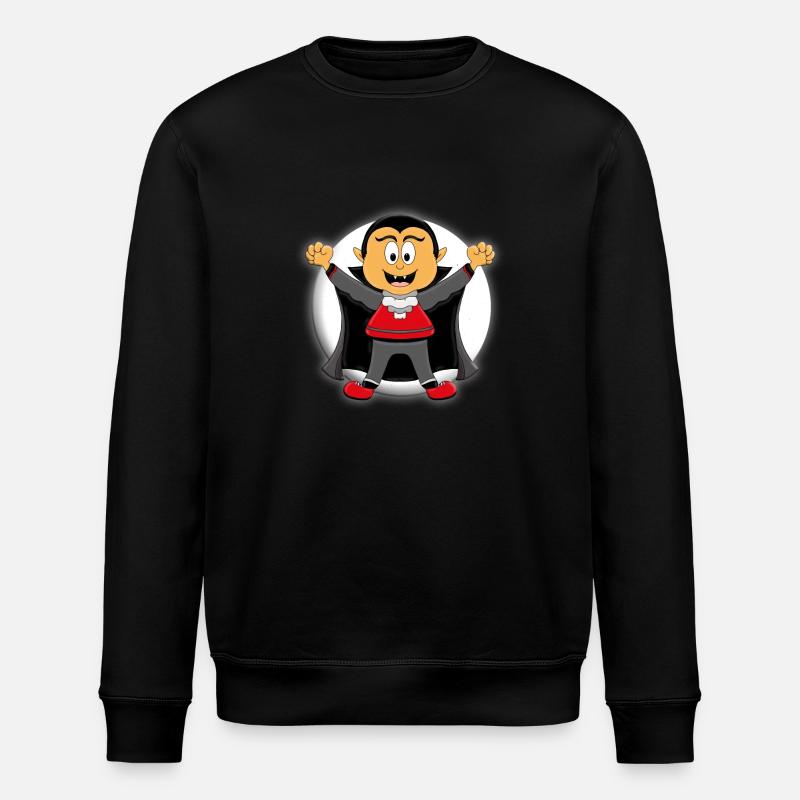 VAMPIR - HALLOWEEN - MONDSCHEIN - KINDER - Stanley/Stella Unisex Bio-Sweatshirt ROLLER - Schwarz