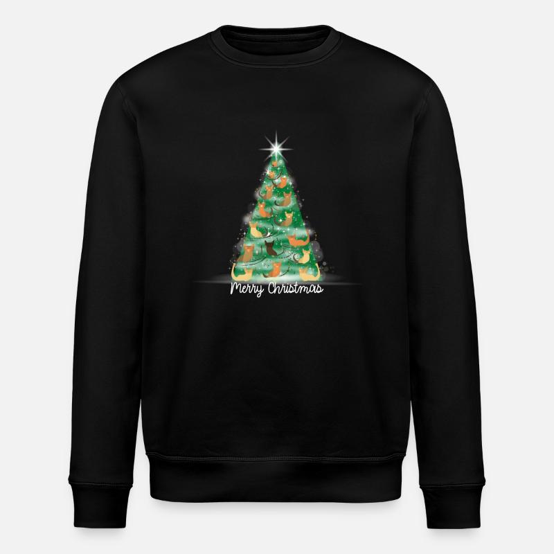 Joyeux sapin de Noël - Sweat bio ROLLER Stanley/Stella Unisexe - noir