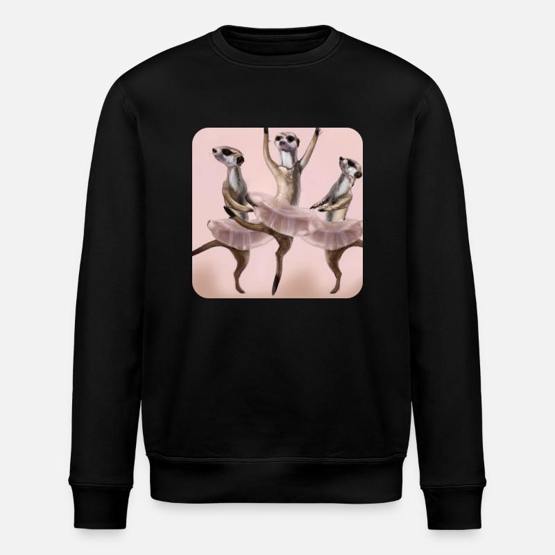 Ballett Erdmännchen - Stanley/Stella Unisex Bio-Sweatshirt ROLLER - Schwarz