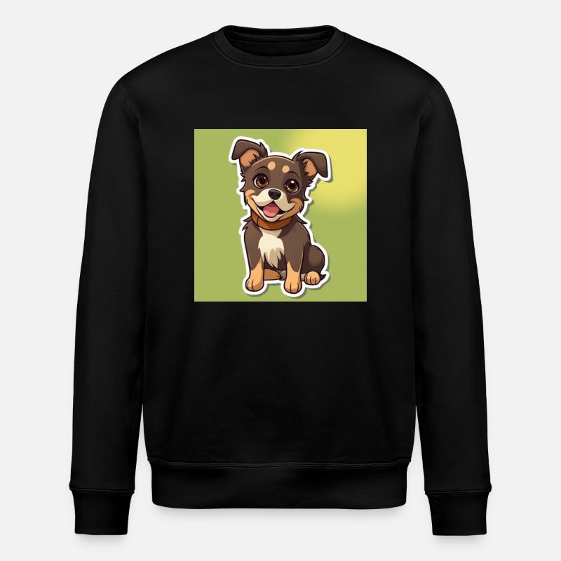 Dessin animé de chien 8 - Sweat bio ROLLER Stanley/Stella Unisexe - noir