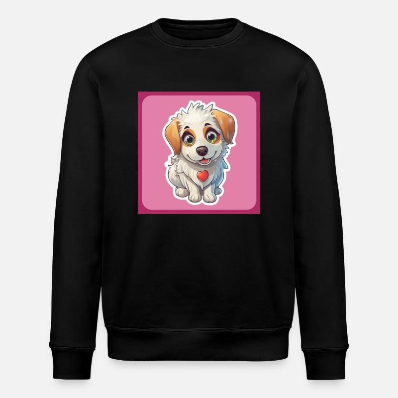 Dessin animé de chien 4 - Sweat bio ROLLER Stanley/Stella Unisexe - noir