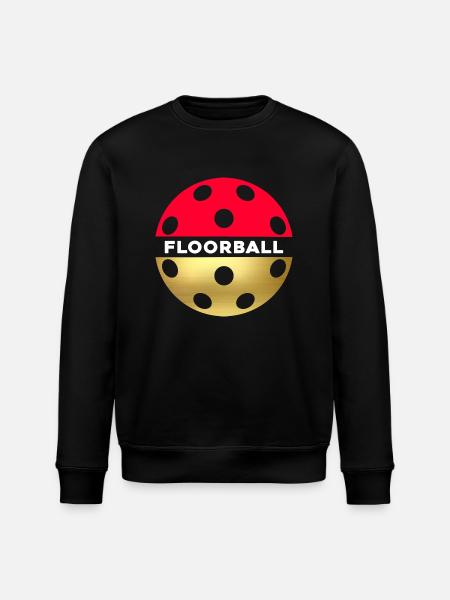 Floorball palla da floorball Giocatore di floorball - Felpa ecologica unisex ROLLER di Stanley/Stella - nero