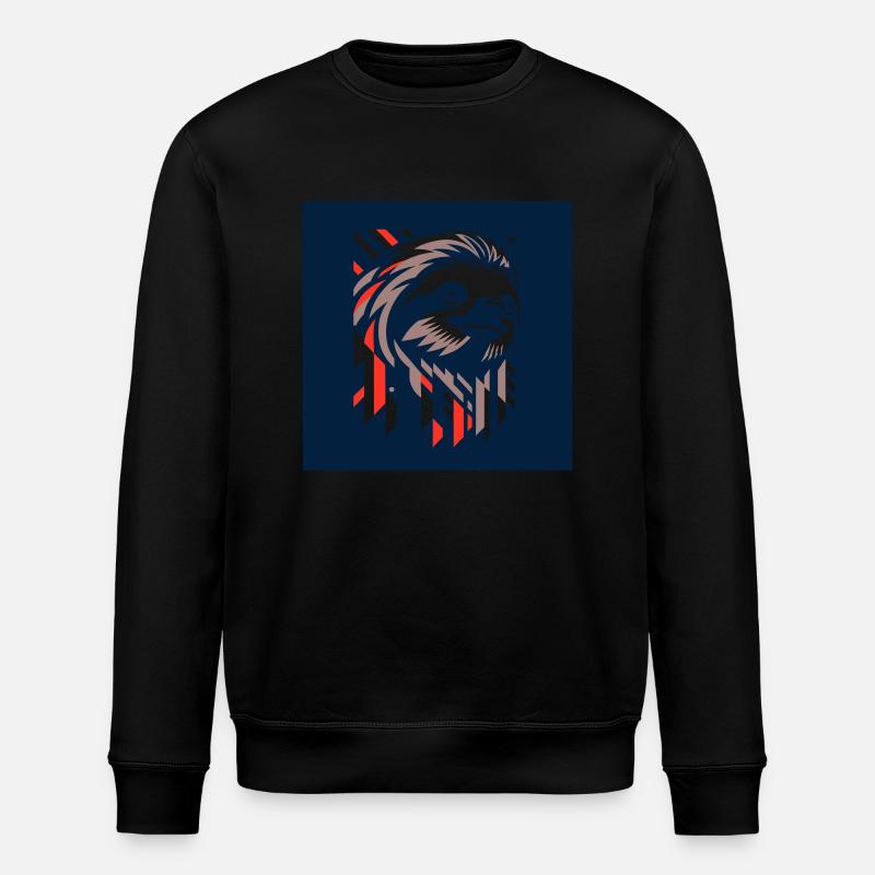 Grafisches Design eines Faultiers - Stanley/Stella Unisex Bio-Sweatshirt ROLLER - Schwarz