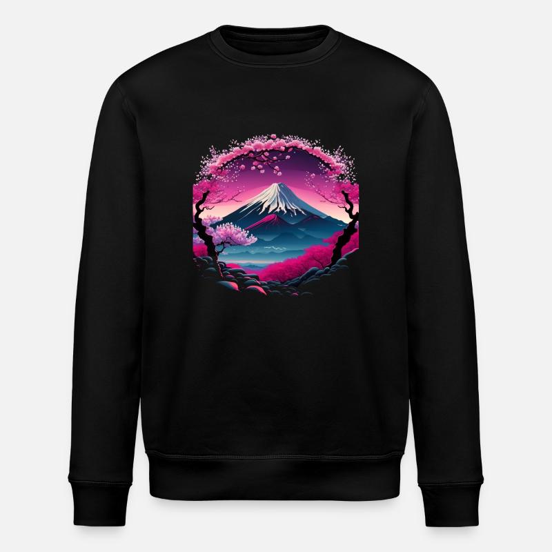cherry blossom Japan - Stanley/Stella Unisex Bio-Sweatshirt ROLLER - Schwarz