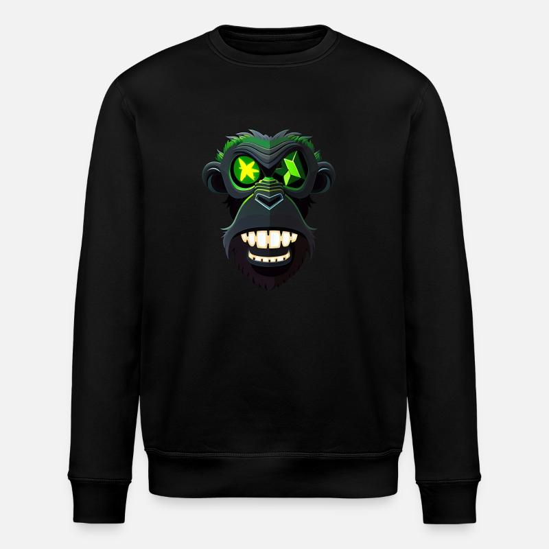 Gorilla - Stanley/Stella ROLLER Unisex Organic Sweatshirt - black