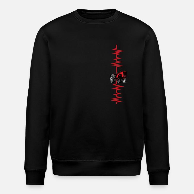 Heartbeat Traktor - Stanley/Stella Unisex Bio-Sweatshirt ROLLER - Schwarz