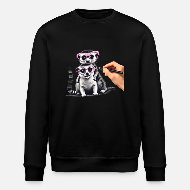 Erdmännchen - Stanley/Stella Unisex Bio-Sweatshirt ROLLER - Schwarz