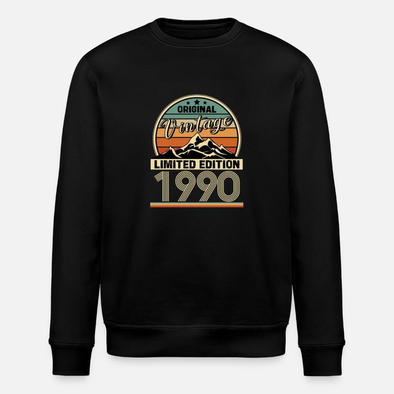 1990 - Stanley/Stella Unisex Bio-Sweatshirt ROLLER - Schwarz