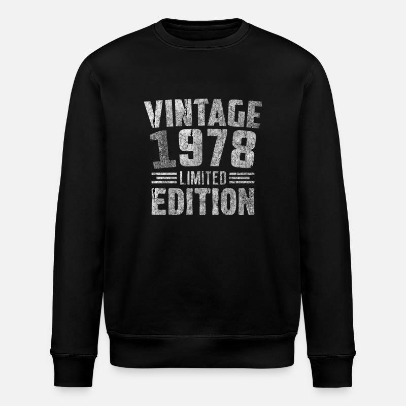 Millésime 1978 Édition Limitée - Sweat bio ROLLER Stanley/Stella Unisexe - noir