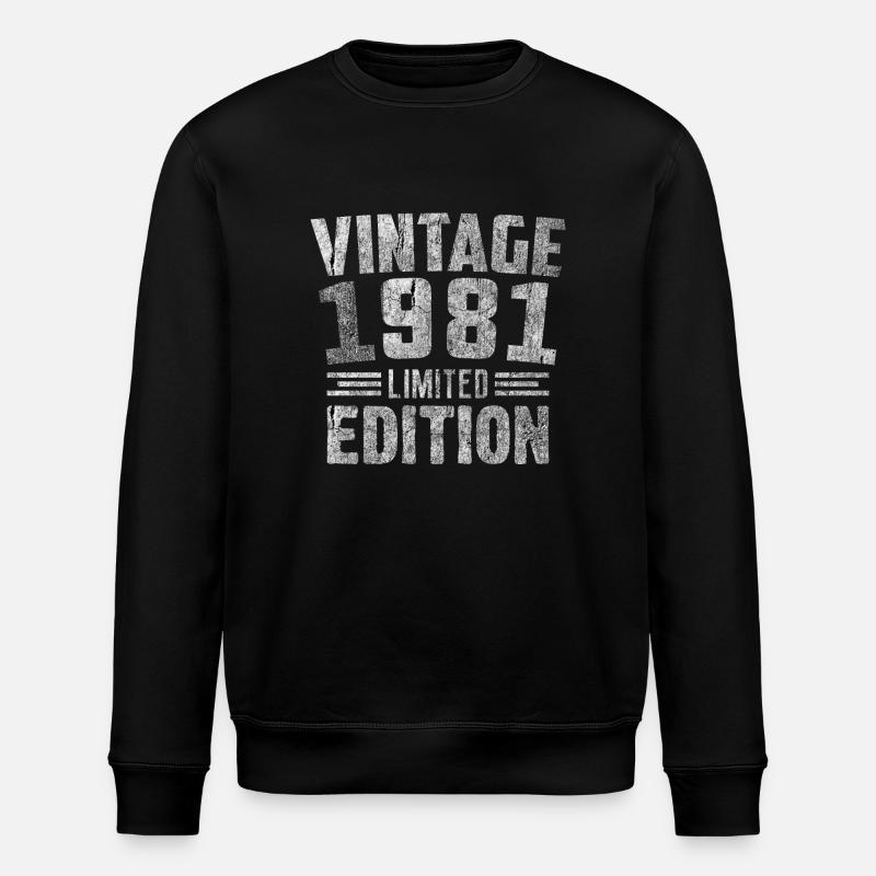 Millésime 1981 Édition Limitée - Sweat bio ROLLER Stanley/Stella Unisexe - noir