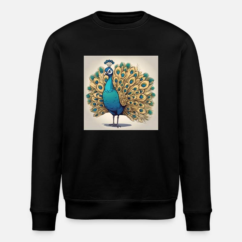 Pfau - Stanley/Stella Unisex Bio-Sweatshirt ROLLER - Schwarz