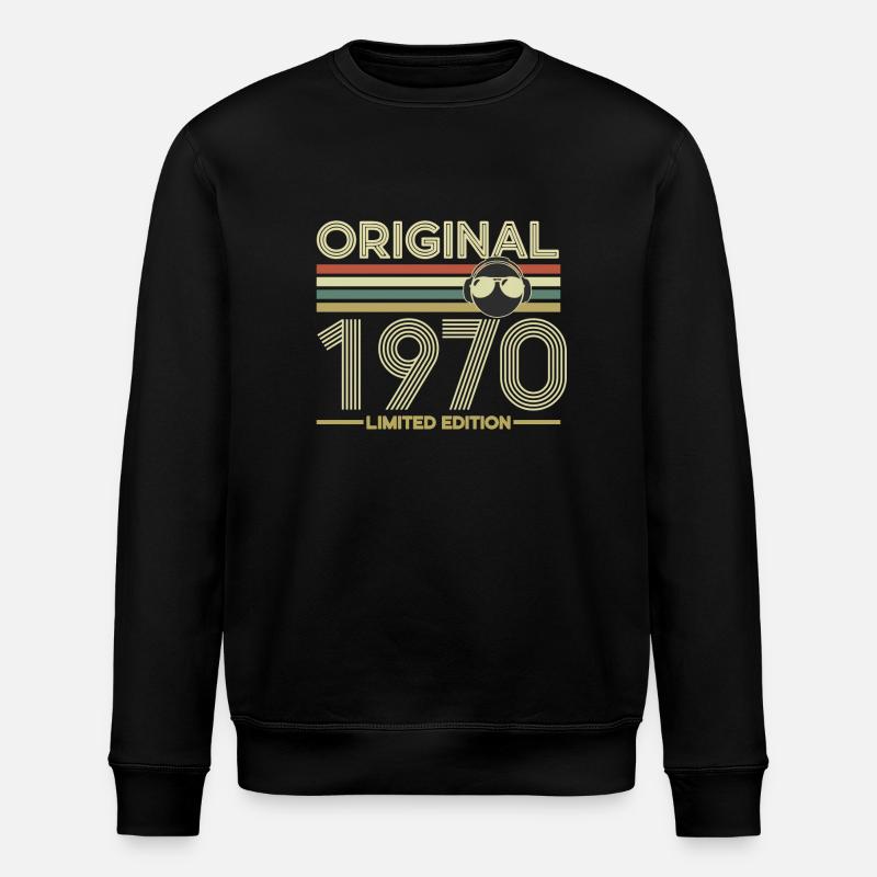 1970 - Stanley/Stella Unisex Bio-Sweatshirt ROLLER - Schwarz