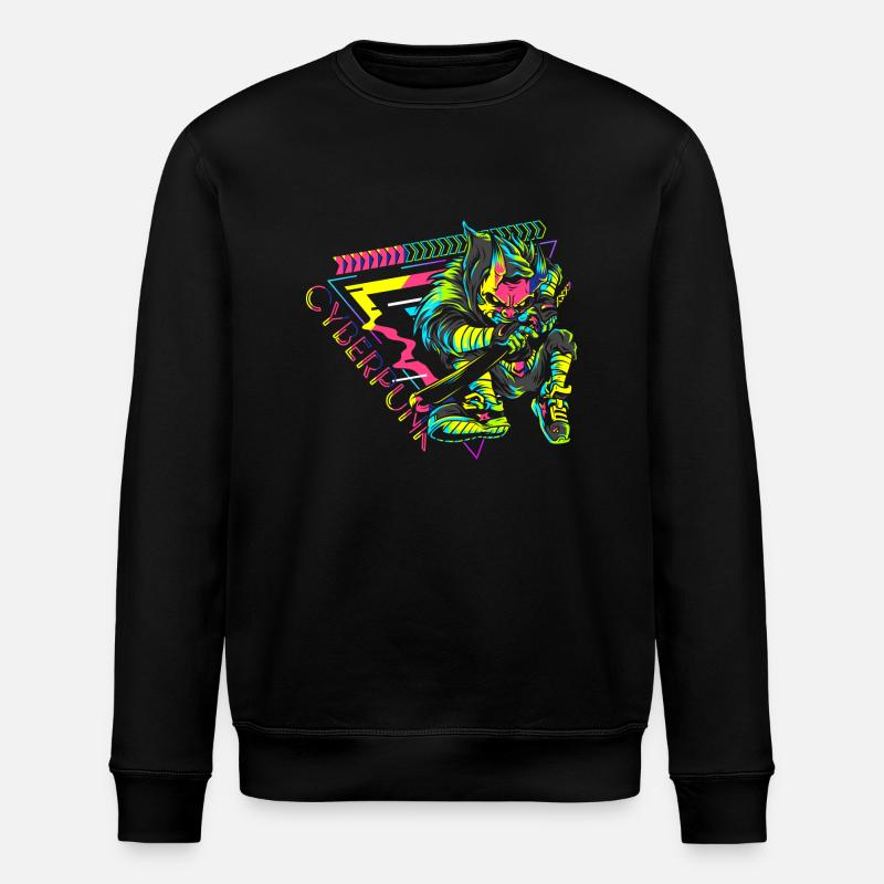 Zukunft Retro Gamer Scifi - Stanley/Stella Unisex Bio-Sweatshirt ROLLER - Schwarz