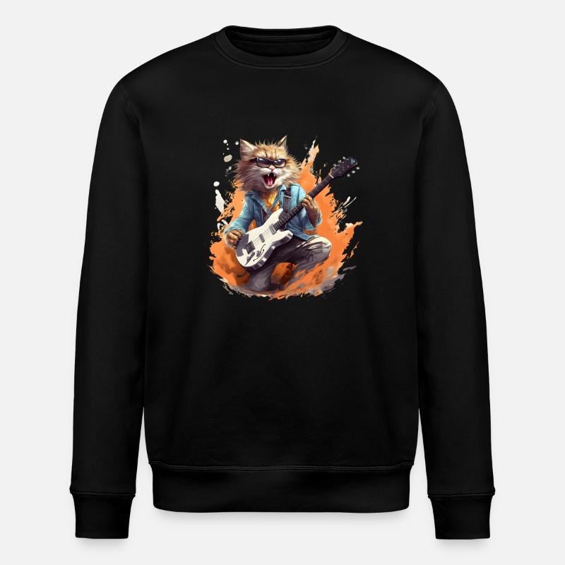 Chanter Guitare Jouer Chat - Sweat bio ROLLER Stanley/Stella Unisexe - noir