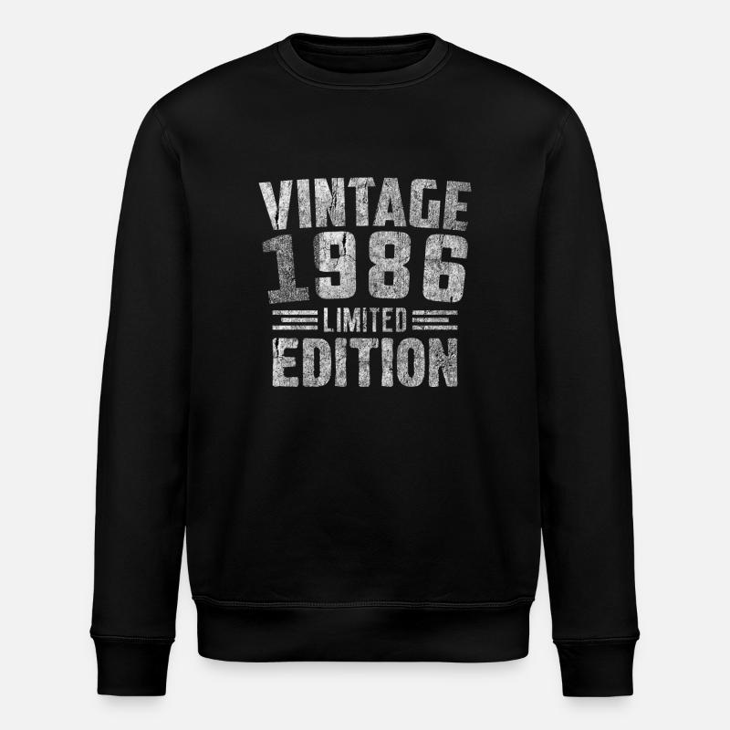 Millésime 1986 Édition Limitée - Sweat bio ROLLER Stanley/Stella Unisexe - noir