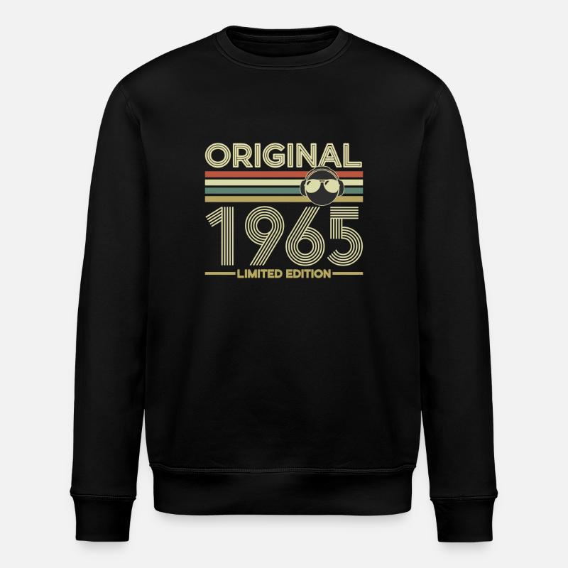 1965 - Stanley/Stella Unisex Bio-Sweatshirt ROLLER - Schwarz