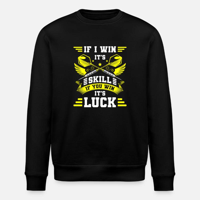Dartscheibe Dartboard Bullseye - Stanley/Stella Unisex Bio-Sweatshirt ROLLER - Schwarz