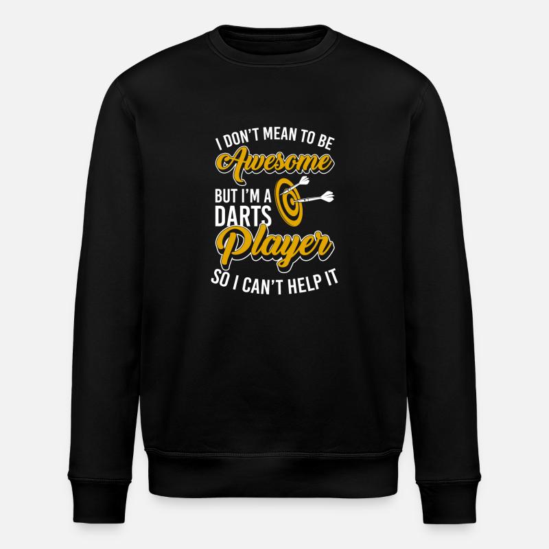Dartscheibe Dartboard - Stanley/Stella Unisex Bio-Sweatshirt ROLLER - Schwarz