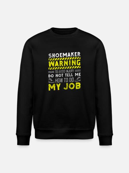 Shoemaker Shoes Leather Boots - Stanley/Stella ROLLER Unisex Organic Sweatshirt - black