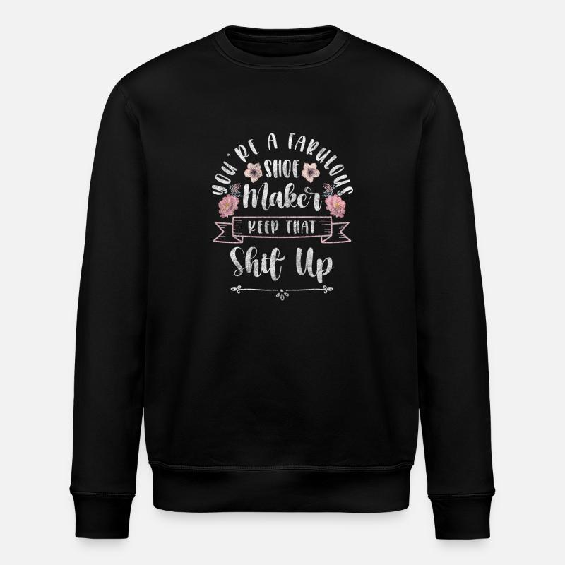 Shoemaker, Shoes, Craftsman, Boots - Stanley/Stella ROLLER Unisex Organic Sweatshirt - black