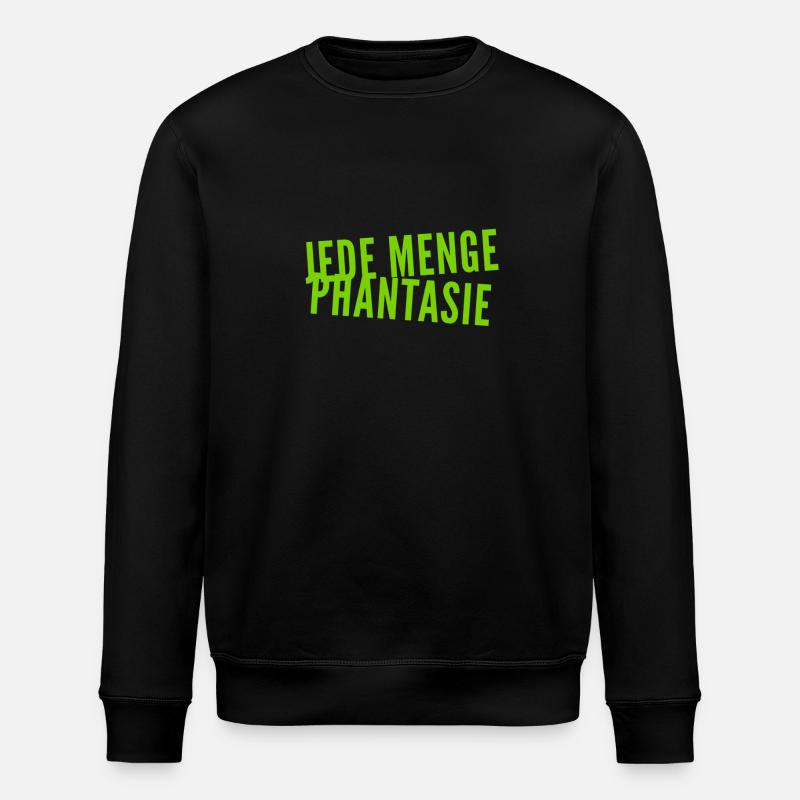 ich bin phantasievoll - Stanley/Stella Unisex Bio-Sweatshirt ROLLER - Schwarz