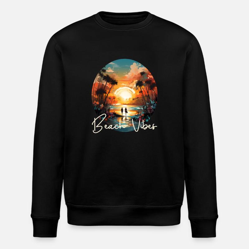 Ambiance de plage - Sweat bio ROLLER Stanley/Stella Unisexe - noir